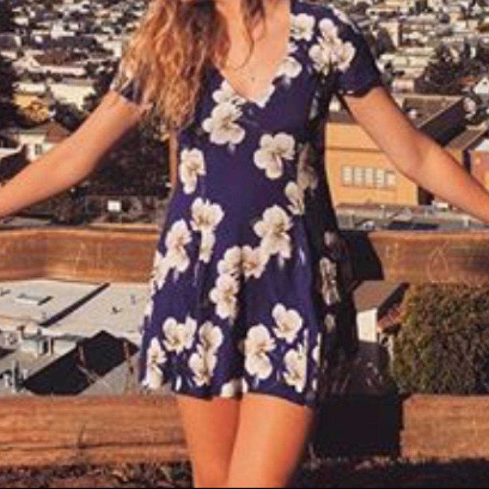 Blue Floral Dress